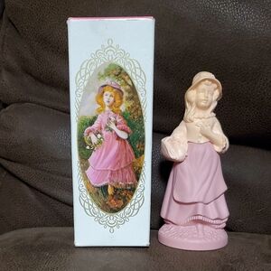 Avon Collectible Vintage Perfume Bottle Decanter Pretty Girl Pink
